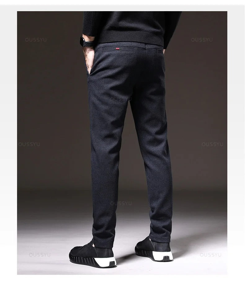 Men's Brushed Fabric Casual Pants